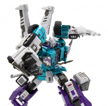 The GDW-03M Fuuma figure stands just over 11 inches tall as a robot and transforms into 6 different modes!

This figure is highly articulated and can be posed with the included guns or sword. With an edition size of 500 pieces worldwide you will want to be sure to add him to your collection!