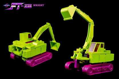 From Fans Toys comes FT-32B Wright! This figure converts from robot to backhoe and includes a blaster accessory.