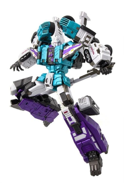 The GDW-03M Fuuma figure stands just over 11 inches tall as a robot and transforms into 6 different modes!

This figure is highly articulated and can be posed with the included guns or sword. With an edition size of 500 pieces worldwide you will want to be sure to add him to your collection!