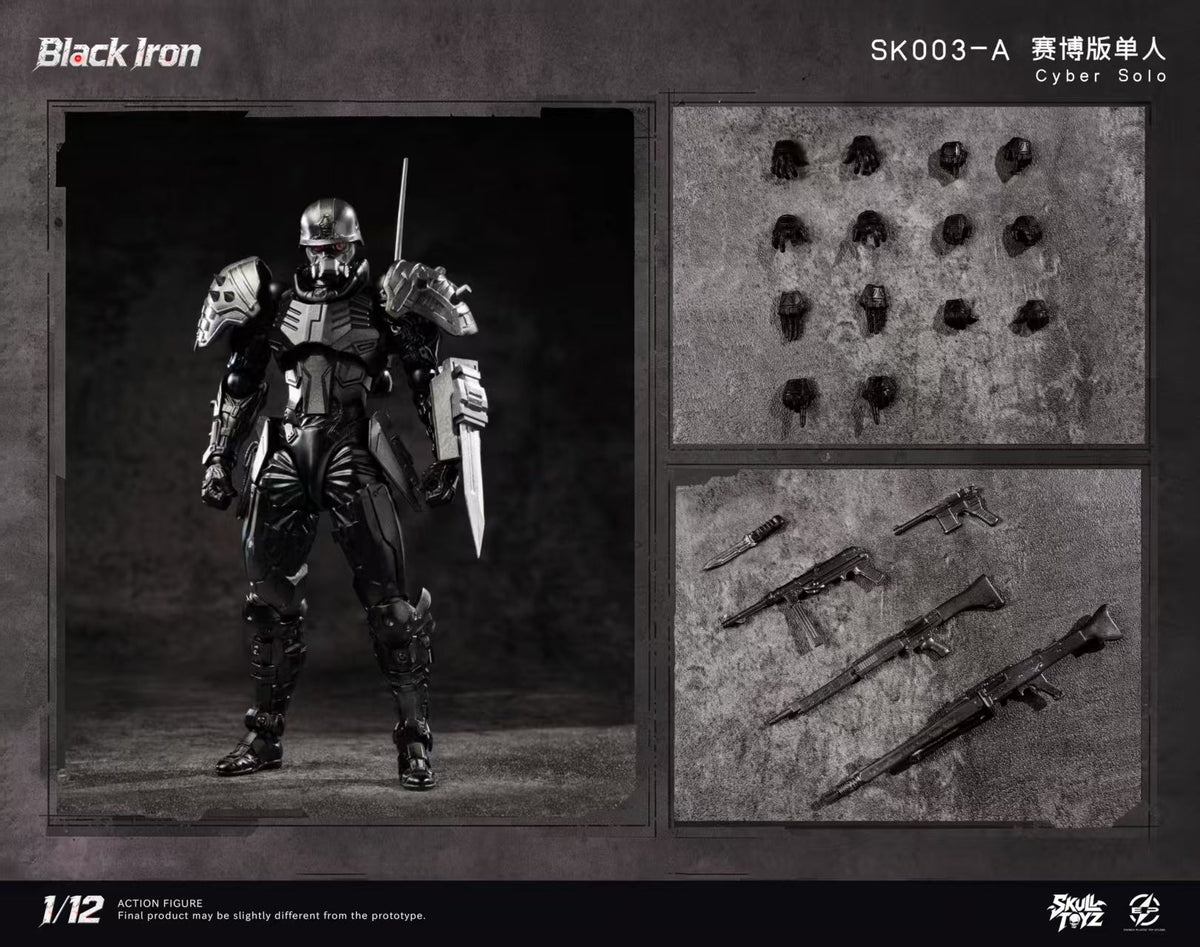 (Preorder) Skull Toyz x Snake SK002 & SK003 Black Iron Classic & Cyber Solo & Team 1/12 action figure