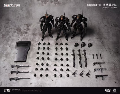 (Preorder) Skull Toyz x Snake SK002 & SK003 Black Iron Classic & Cyber Solo & Team 1/12 action figure