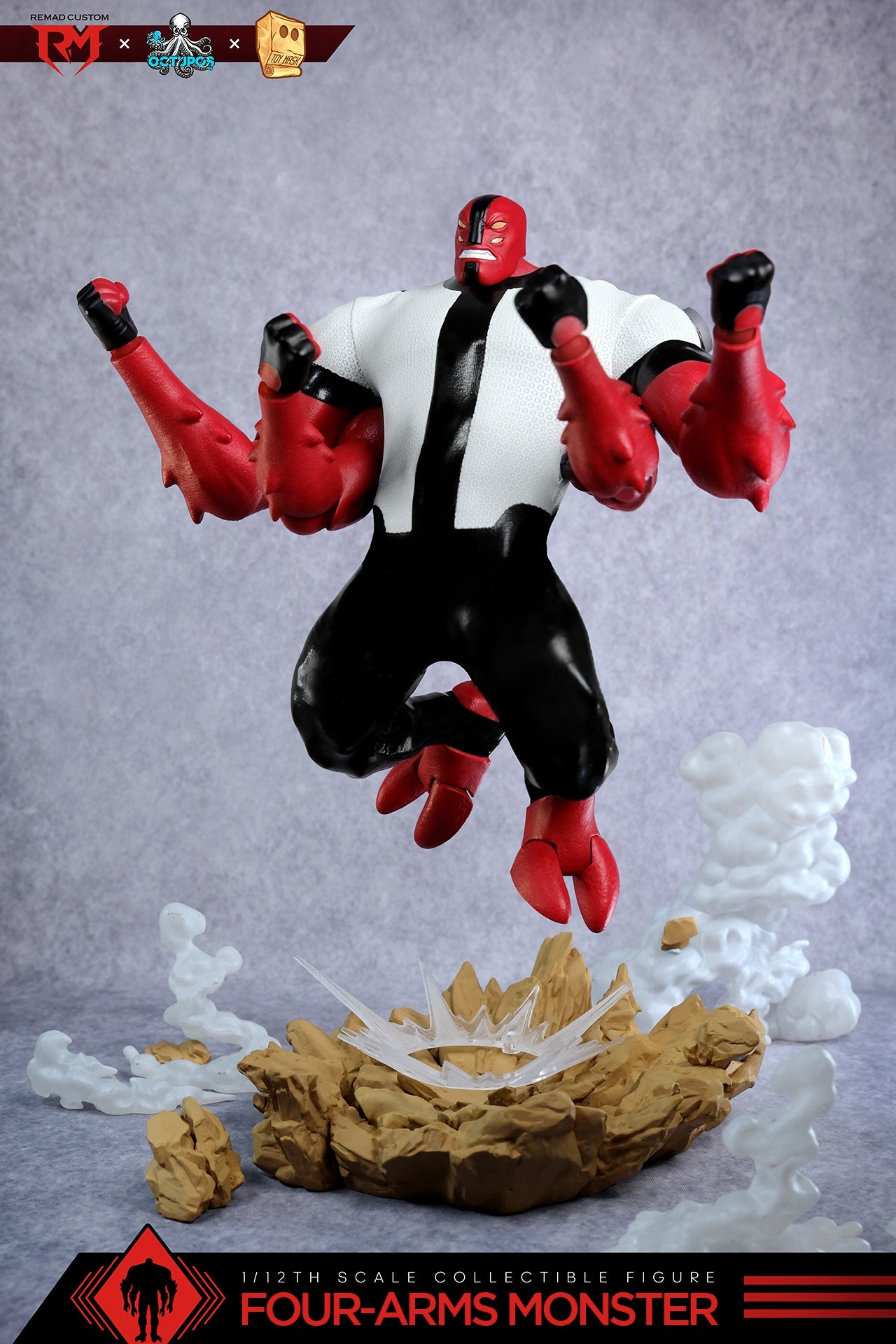 (Preorder) Octupus x Remad Custom 1/12 Four Arms Monster 8.9in action figure