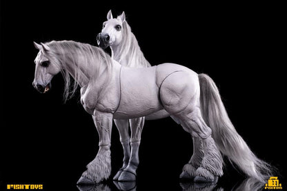 Fish Toys is proud to present a new entry in their Wilderness Series that will add some horsepower to your 1/12 collection: the Horse (Basic A Ver.)! Equipped with a full saddle, this figure includes 24 movable joints and includes a closed-mouth head sculpt with hairy lower legs. Don't miss out on adding this figure to your collection and ride off into the sunset!  Other figures shown not included (sold separately)