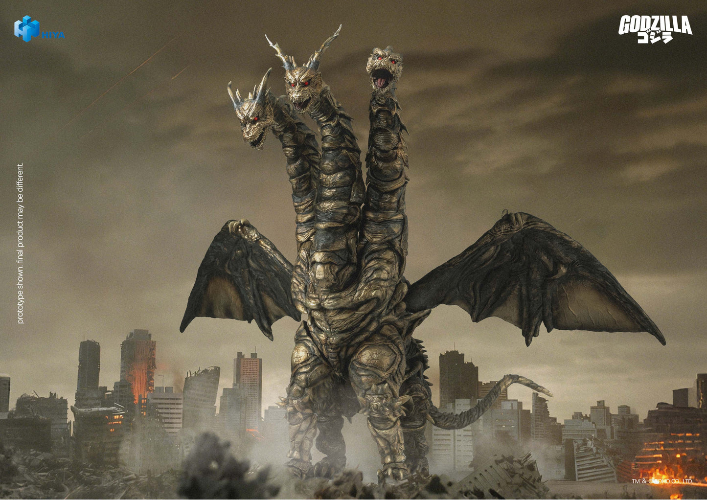 (Pre-order) Hiya Toys Godzilla: Final Wars (2004) Keizer Ghidorah