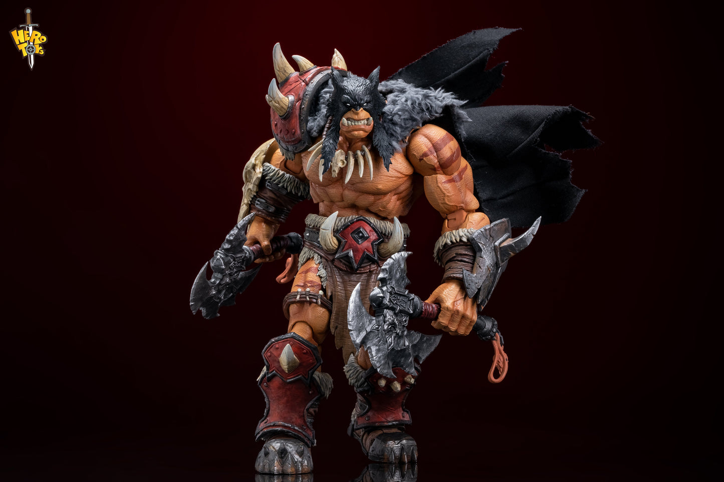(Preorder) Hero Toys 1/10 Tribal Hunter Orc Tracker & War Bear action figure