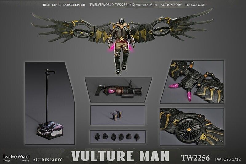 Twtoys 1/12 Deluxe Version Light Up Vulture Man Figure (Reissue)