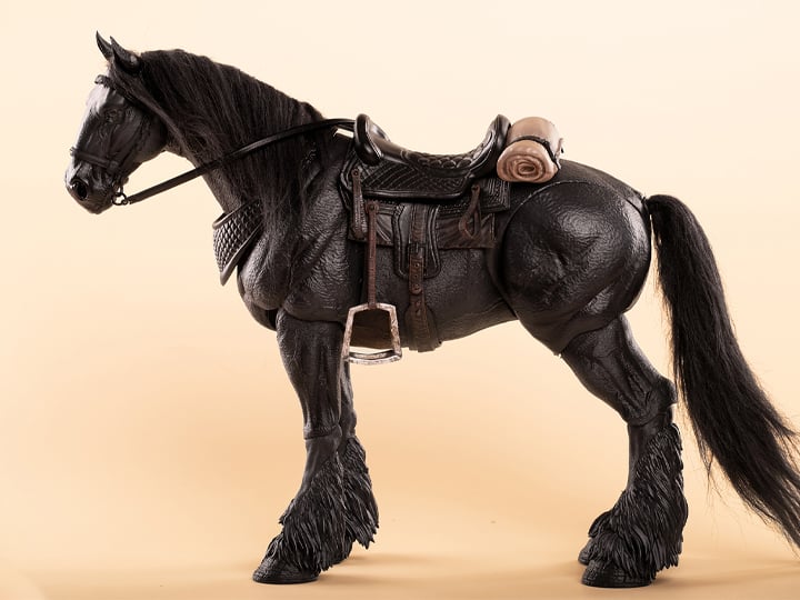 Fish Toys is proud to present a new entry in their Wilderness Series that will add some horsepower to your 1/12 collection: the Horse (Basic A Ver.)! Equipped with a full saddle, this figure includes 24 movable joints and includes a closed-mouth head sculpt with hairy lower legs. Don't miss out on adding this figure to your collection and ride off into the sunset!  Other figures shown not included (sold separately)