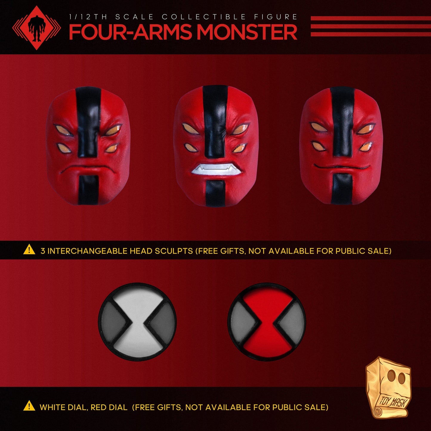 (Preorder) Octupus x Remad Custom 1/12 Four Arms Monster 8.9in action figure