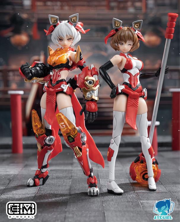 Expand your A.T.K. Girl collection with this Awoken Mountain Lion 1/12 scale mecha-girl plastic model kit by Eastern Model! This highly articulated model features a red and white color scheme and includes a variety of parts along with various accessories for creating fun poses with the model. Be sure to add this model to your collection!