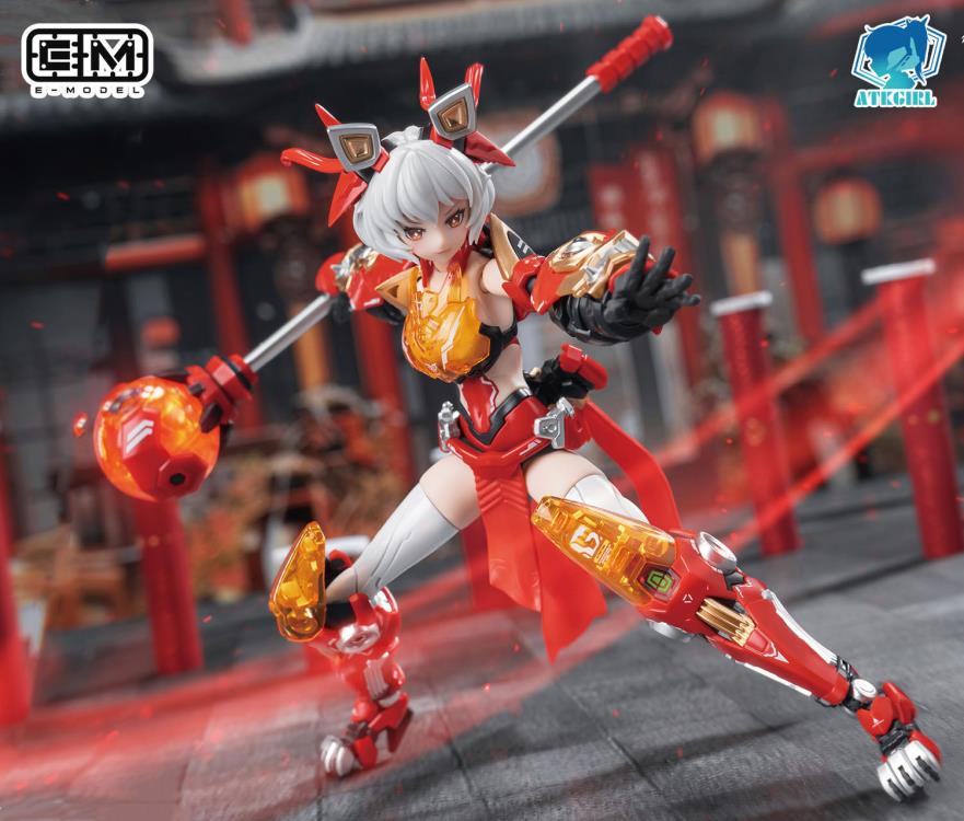 Expand your A.T.K. Girl collection with this Awoken Mountain Lion 1/12 scale mecha-girl plastic model kit by Eastern Model! This highly articulated model features a red and white color scheme and includes a variety of parts along with various accessories for creating fun poses with the model. Be sure to add this model to your collection!