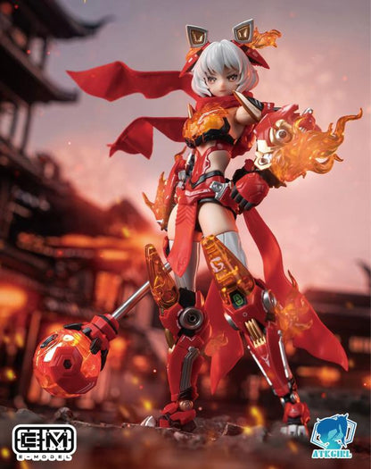 Expand your A.T.K. Girl collection with this Awoken Mountain Lion 1/12 scale mecha-girl plastic model kit by Eastern Model! This highly articulated model features a red and white color scheme and includes a variety of parts along with various accessories for creating fun poses with the model. Be sure to add this model to your collection!