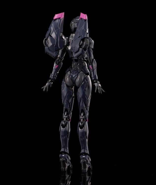 Flame Toys is thrilled to present the latest model kit in the Furai line: Black Arcee! Standing over 6 inches tall once complete, this model kit figure features over 50 points of articulation and includes multiple weapon accessories for some serious firepower! With different injection colors of runner parts and simple assembly design, it is ideal for model kit beginners. Don't miss out on growing your Transformers collection and order your model kit today!