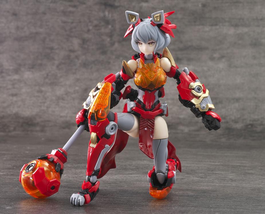 Expand your A.T.K. Girl collection with this Awoken Mountain Lion 1/12 scale mecha-girl plastic model kit by Eastern Model! This highly articulated model features a red and white color scheme and includes a variety of parts along with various accessories for creating fun poses with the model. Be sure to add this model to your collection!