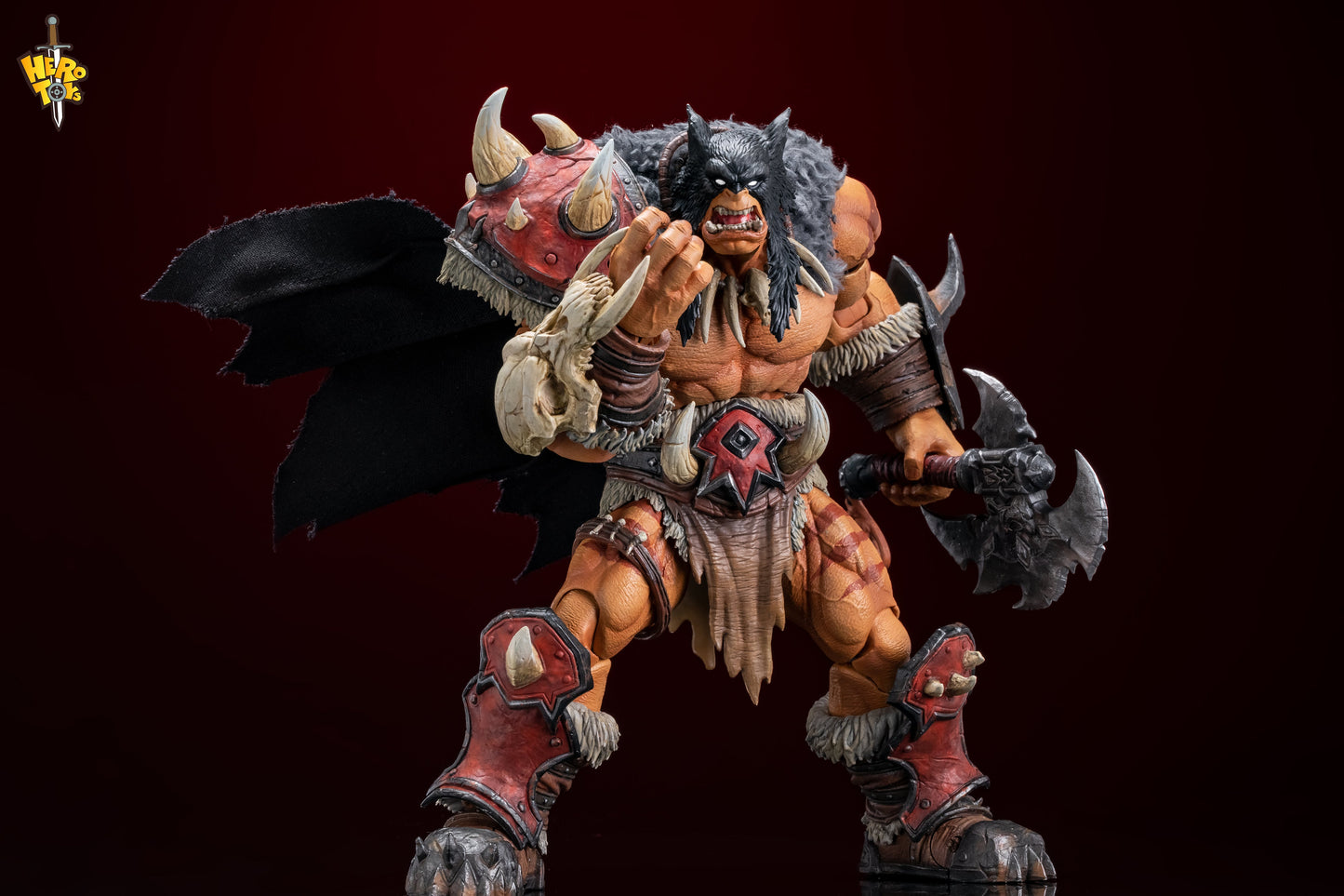 (Preorder) Hero Toys 1/10 Tribal Hunter Orc Tracker & War Bear action figure