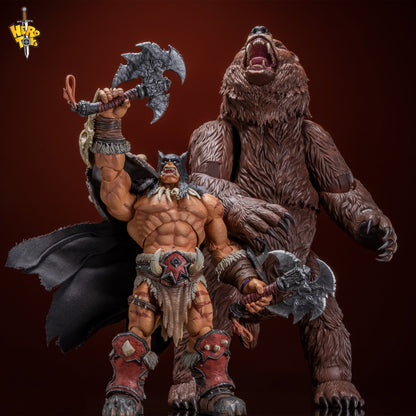 (Preorder) Hero Toys 1/10 Tribal Hunter Orc Tracker & War Bear action figure