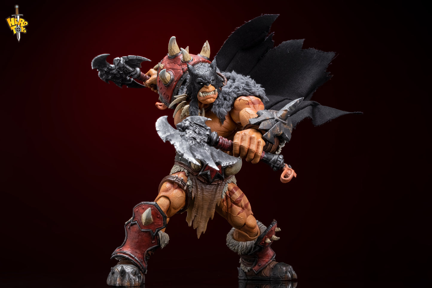 (Preorder) Hero Toys 1/10 Tribal Hunter Orc Tracker & War Bear action figure