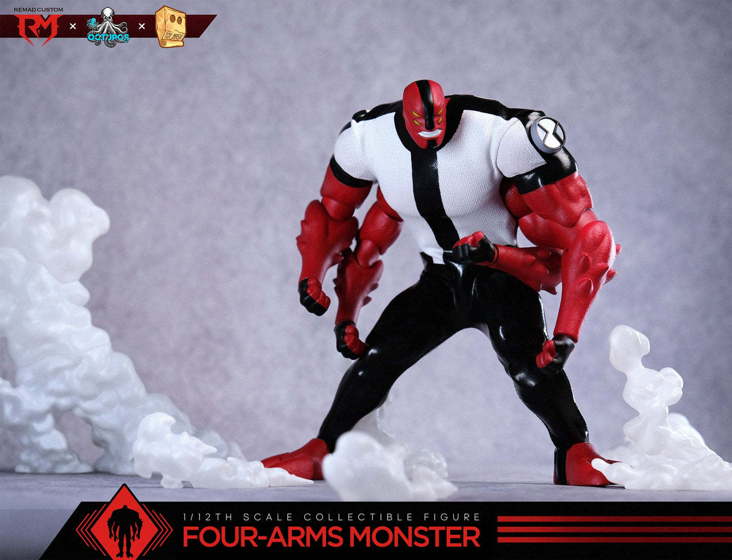 (Preorder) Octupus x Remad Custom 1/12 Four Arms Monster 8.9in action figure