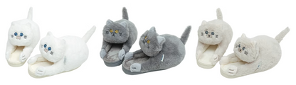 Cute Fashion Plush Cat Winter Home Slippers