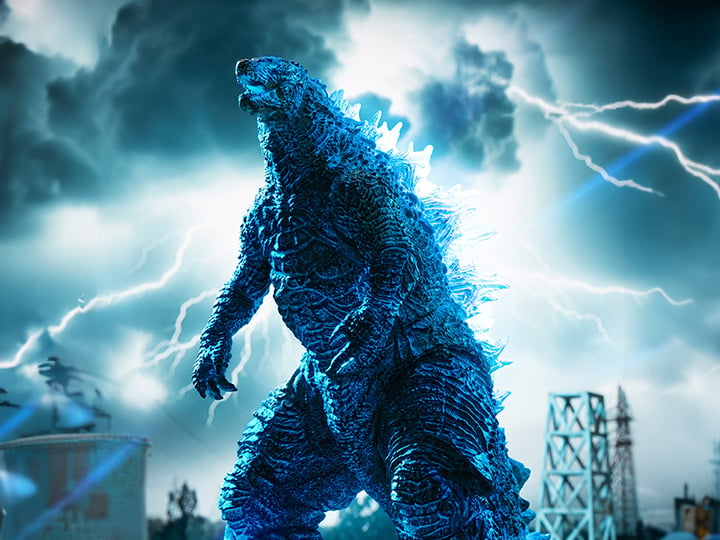 Introducing an electrifying addition to the Hiya Toys EXQUISITE BASIC Series: the energized Godzilla from Godzilla x Kong: The New Empire!  Delve deeper into the origins of these titans with this meticulously crafted 7-inch tall figure, based on the original CG data from the movie. Every detail of Godzilla's imposing form has been faithfully recreated, with multiple layers of paint capturing the intricacies of his body.