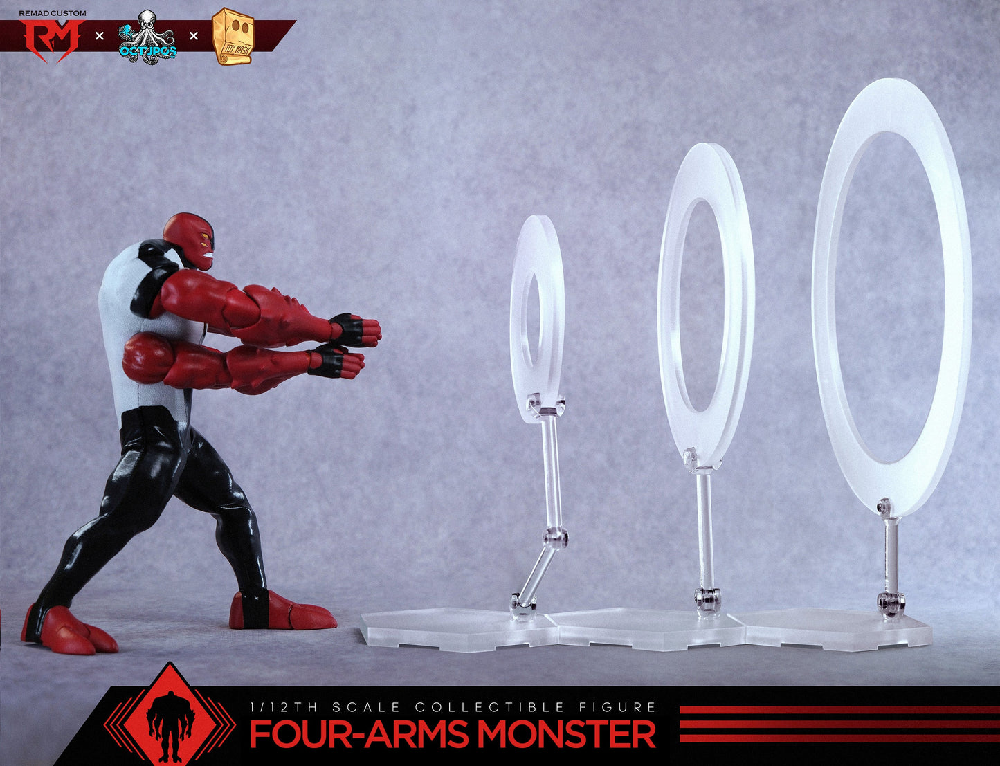 (Preorder) Octupus x Remad Custom 1/12 Four Arms Monster 8.9in action figure