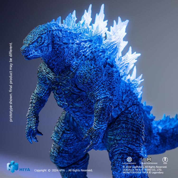 Introducing an electrifying addition to the Hiya Toys EXQUISITE BASIC Series: the energized Godzilla from Godzilla x Kong: The New Empire!  Delve deeper into the origins of these titans with this meticulously crafted 7-inch tall figure, based on the original CG data from the movie. Every detail of Godzilla's imposing form has been faithfully recreated, with multiple layers of paint capturing the intricacies of his body.