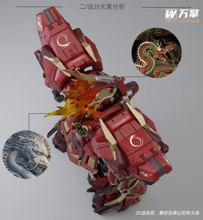 Viargiey is proud to introduce a new model kit that will fit perfectly in your mecha collection: the Lie Yan Chen Long! Armed with a massive trident and sword, this mecha stands almost 10 inches tall once completed and includes premium articulation. Don't miss out and order yours today!