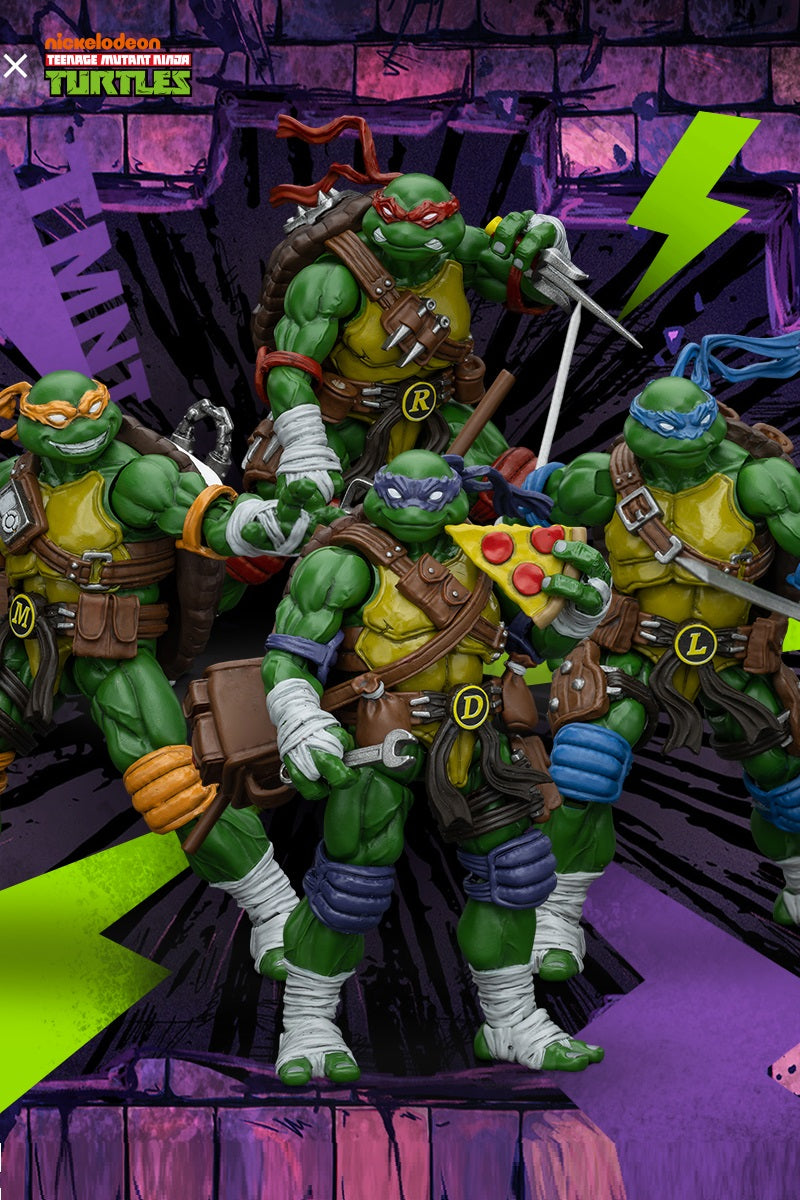 (Pre-order) Joy Toy TMNT Ninja Turtle 1/18 Scale Team of 4