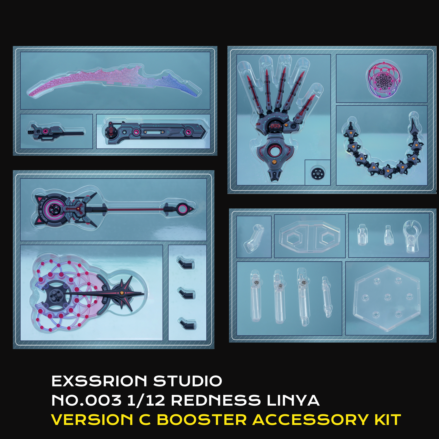 (Pre-order) Essrion Studio NO.003 1/12 Redness Linya Accessories set