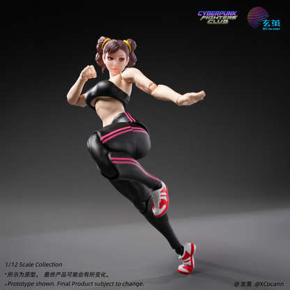 (Preorder) Xcocann Cyberpunk Fighters Club CFC03 Blazing Rose & CFC04 Shadow Princess with DR-01 DR-02 Kits 1/12 action figure