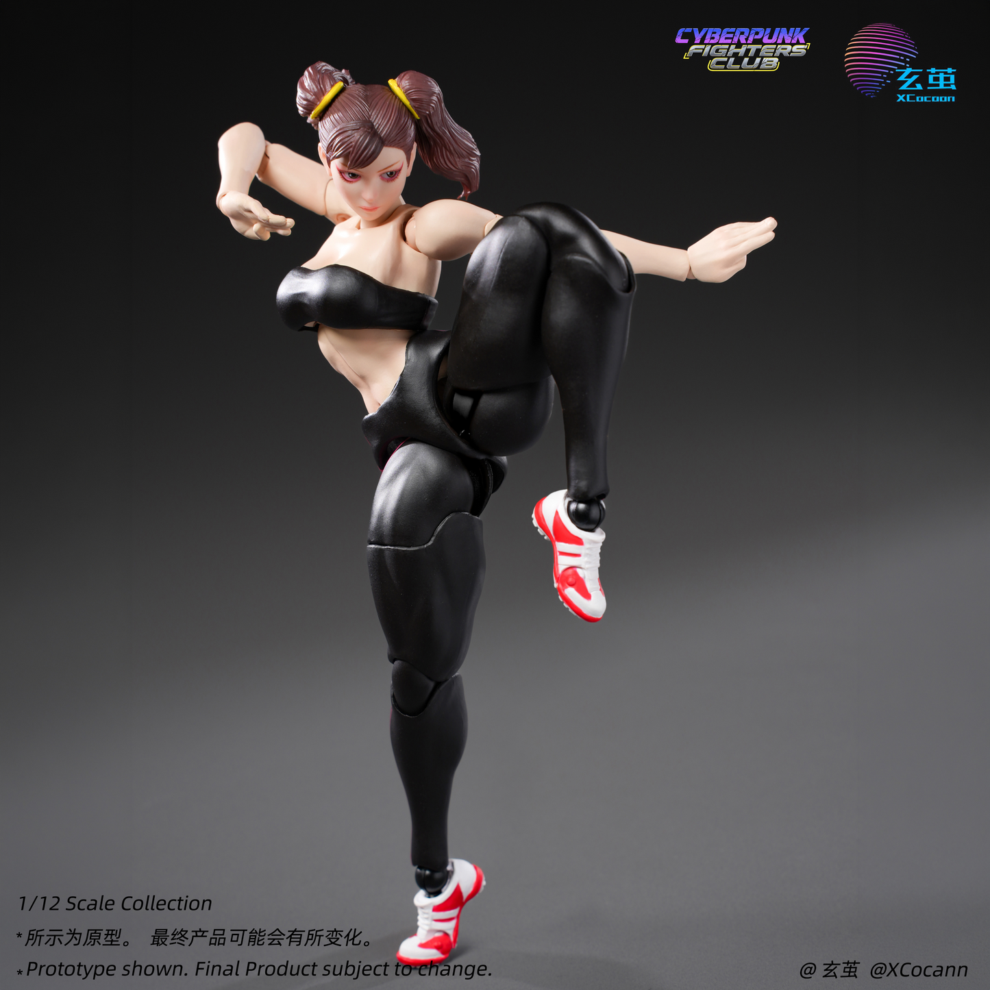 (Preorder) Xcocann Cyberpunk Fighters Club CFC03 Blazing Rose & CFC04 Shadow Princess with DR-01 DR-02 Kits 1/12 action figure