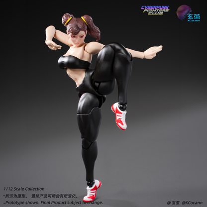 (Preorder) Xcocann Cyberpunk Fighters Club CFC03 Blazing Rose & CFC04 Shadow Princess with DR-01 DR-02 Kits 1/12 action figure