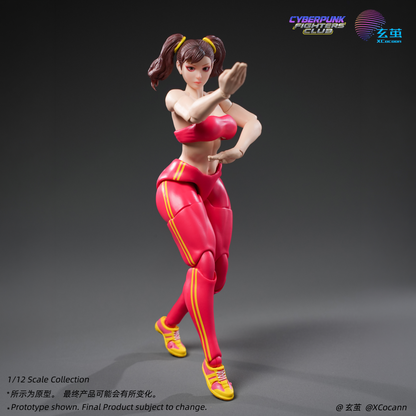 (Preorder) Xcocann Cyberpunk Fighters Club CFC03 Blazing Rose & CFC04 Shadow Princess with DR-01 DR-02 Kits 1/12 action figure