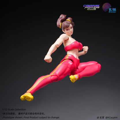 (Preorder) Xcocann Cyberpunk Fighters Club CFC03 Blazing Rose & CFC04 Shadow Princess with DR-01 DR-02 Kits 1/12 action figure