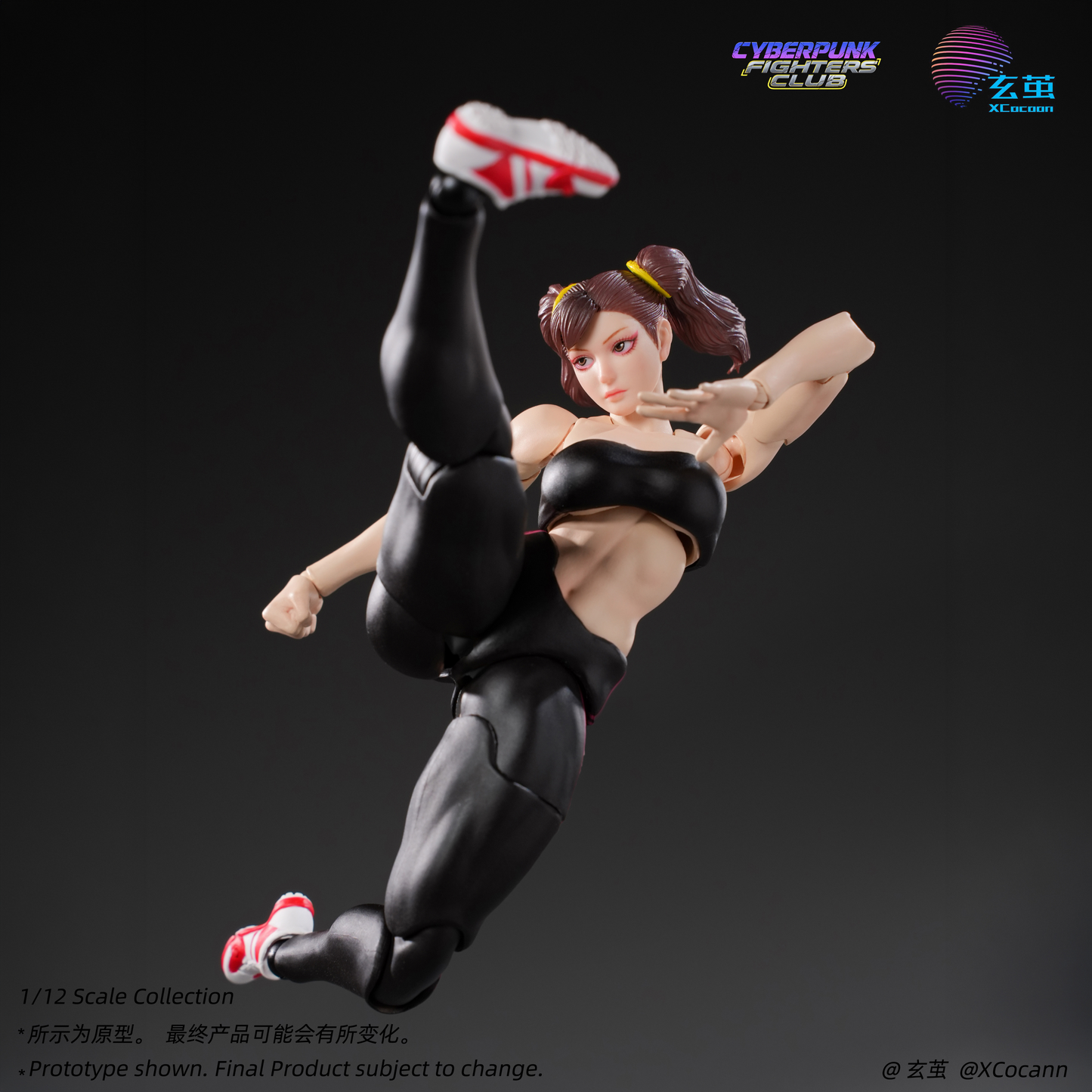 (Preorder) Xcocann Cyberpunk Fighters Club CFC03 Blazing Rose & CFC04 Shadow Princess with DR-01 DR-02 Kits 1/12 action figure