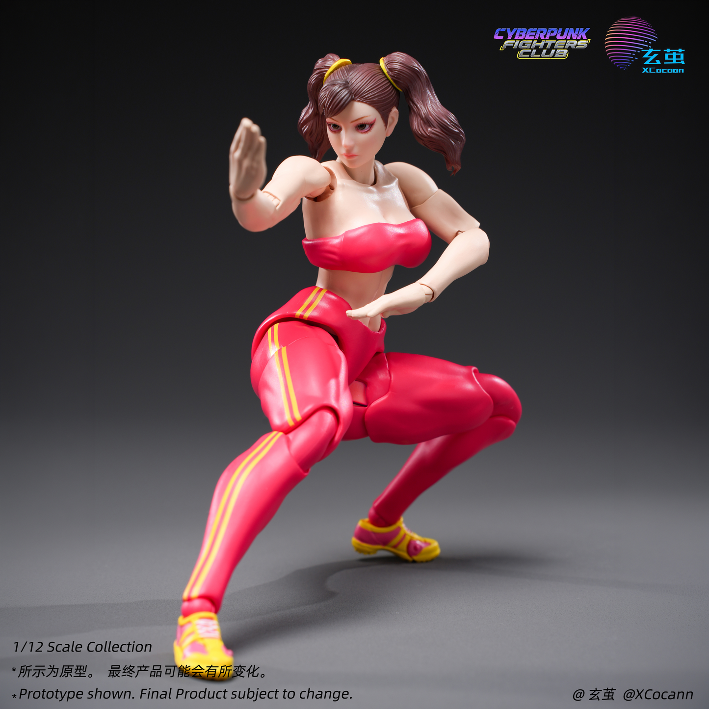 (Preorder) Xcocann Cyberpunk Fighters Club CFC03 Blazing Rose & CFC04 Shadow Princess with DR-01 DR-02 Kits 1/12 action figure