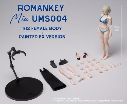 (Preorder) Romankey UMS004 Mia 1/12 Super Movable female body action figure