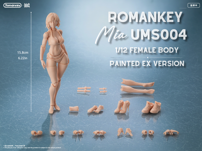 (Preorder) Romankey UMS004 Mia 1/12 Super Movable female body action figure