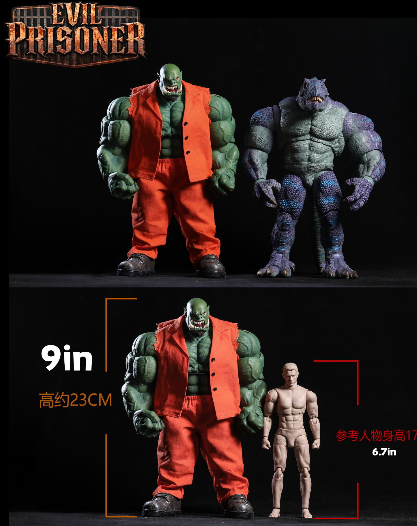 (Preorder) Axytoys AXY-022 & AXY-023 Evil Prisoner 1/12 9in action figure