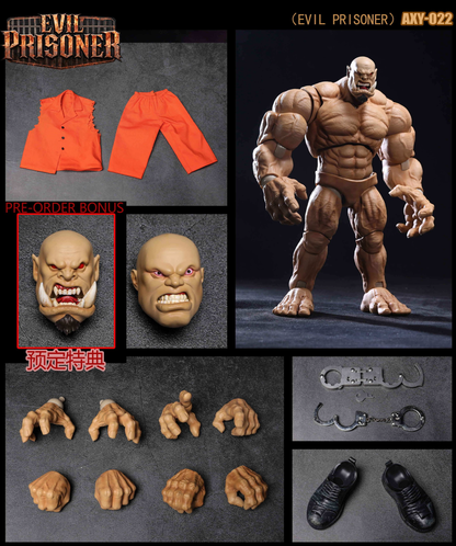 (Preorder) Axytoys AXY-022 & AXY-023 Evil Prisoner 1/12 9in action figure