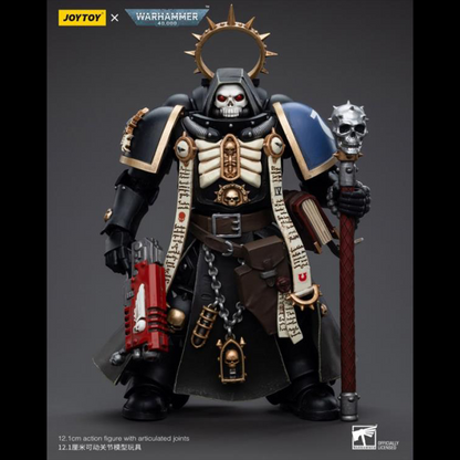 This 1/18 scale figure includes a variety of parts and accessories to allow you to customize your army of Warhammer 40k figures. Don't miss out on adding this figure to your collection!