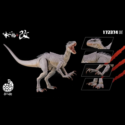 Add to your dinosaur collection with the Smart Series Mass Production Ground Type Bio-Weapon Berserker Raptor 2.0 action figure by Nanmu Studio! This figure contains around 21 points of articulation for creating a variety of fun poses with this intimidating creature. With details that bring it to life, you won't want to miss adding this figure to your prehistoric collection!