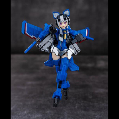 The Iron Factory Girls Series figures are made of durable plastic, feature a high level of articulation and are highly posable. IFG-02 Lightingwing is built to a high standard and meticulously precision engineered to Iron Factory standards.