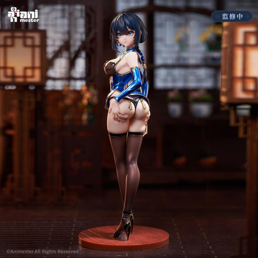 From AniMester comes the Nangong Cherry The Newly Arrived Cheongsam Lady 1/6 scale figure. This highly detailed figure displays the original charcter wearing a blue outfit with high black tights while in a popular pose. Be sure to add this figure to your collection.
