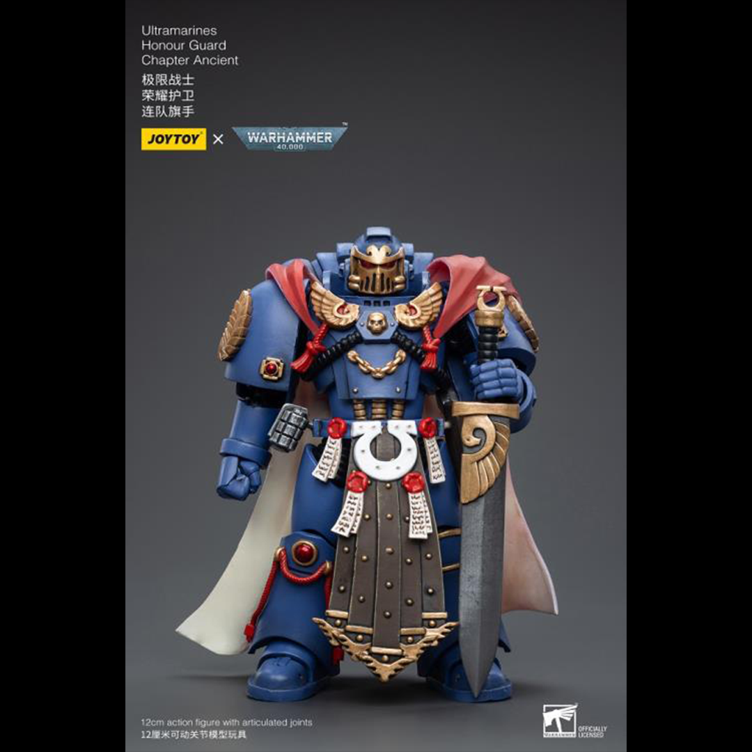 Joy Toy brings the Ultramarines to life with this Warhammer 40K 1/18 scale figure! Highly disciplined and courageous warriors, the Ultramarines have remained true to the teachings of their Primarch Roboute Guilliman for 10,000 standard years. Keeping watch over the Imperium, they personify the very spirit of the Adeptus Astartes.