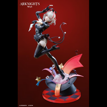 Apex is proud to present a new 1/7 scale figure from the popular mobile video game Arknights: the mercenary W! Dressed in her bold Foolish Night's Secret Letter outfit, she springs forward as she extends a hand with a mysterious letter in it. Don't miss out and add this figure to your collection today!