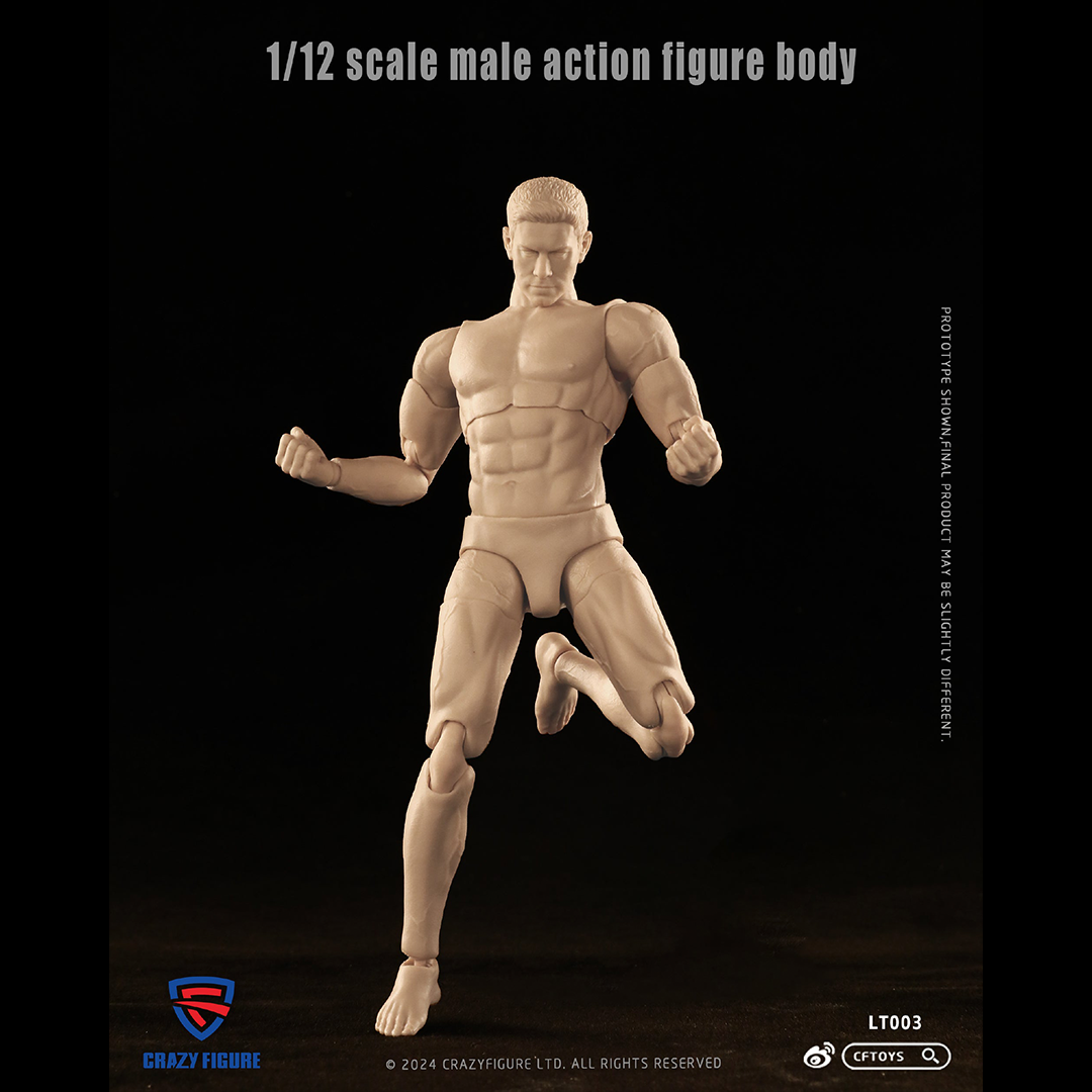 (Pre-order) Crazyfigure 1/12 Male body action figure LT003