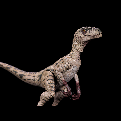 Nanmu Studio proudly presents the first of their new movable Zero-Set Easy Motion series. Featuring 24 movable joints and a flexible rubber tail, these highly detailed figures will allow you to recreate any action scene.  Velociraptor Blood Knight figure sold separately.