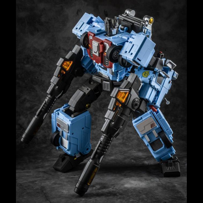 The GT-08E Foo Fighter is part of the Guardian Combiner series by Generation Toy and is able to transform from a fire engine to robot or limb mode, without detaching any parts.