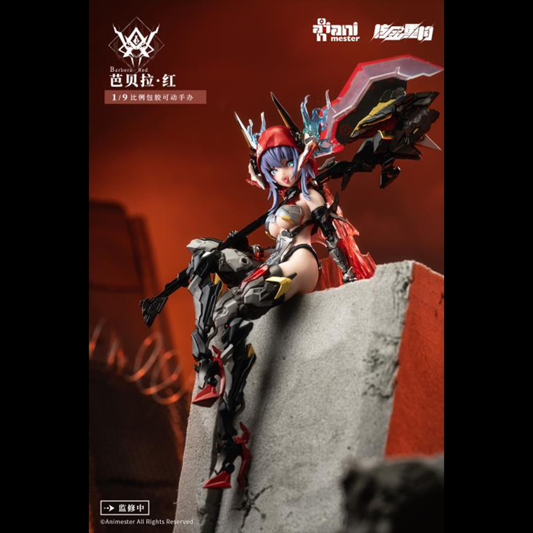 From AniMester comes this 1/9 scale figure of the original character Barbera Red.  This Metal Mecha Girl is fully articulated and comes with several accessories for added customization. From the Thunderbolt Squad, Barbera Red will make a great addition to any collection!