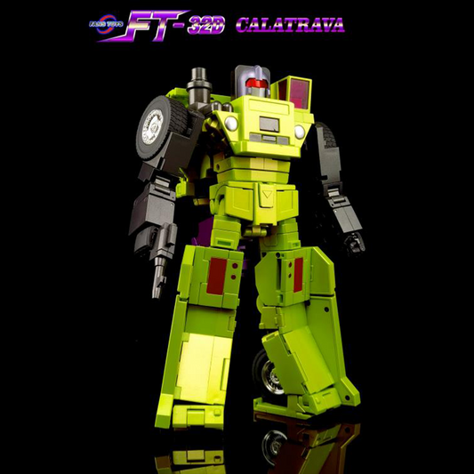 From Fans Toys comes FT-32D Calatrava! This figure converts from a robot to a vehicle form and includes a blaster accessory. Be sure to add it to your collection!
